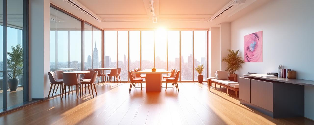 Modern professional office setting